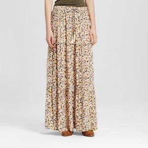 Mossimo Supply Co Floral Maxi Skirt SMALL